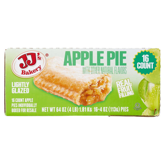JJ's Bakery lightly glazed apple pie 16-count box