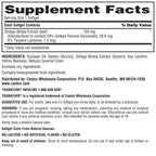 Trunature ginkgo biloba dietary supplement packaging