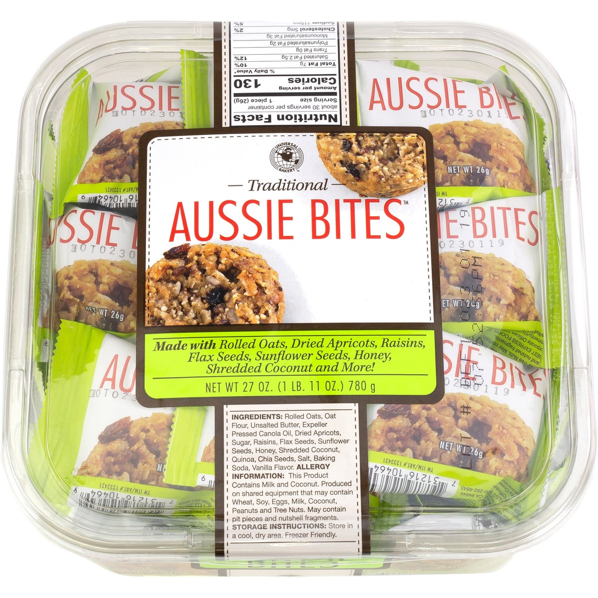 Universal Bakery Traditional Aussie Bites 27 oz container