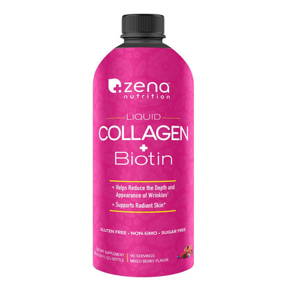 Zero sugar liquid collagen supplement by Zena Nutrition