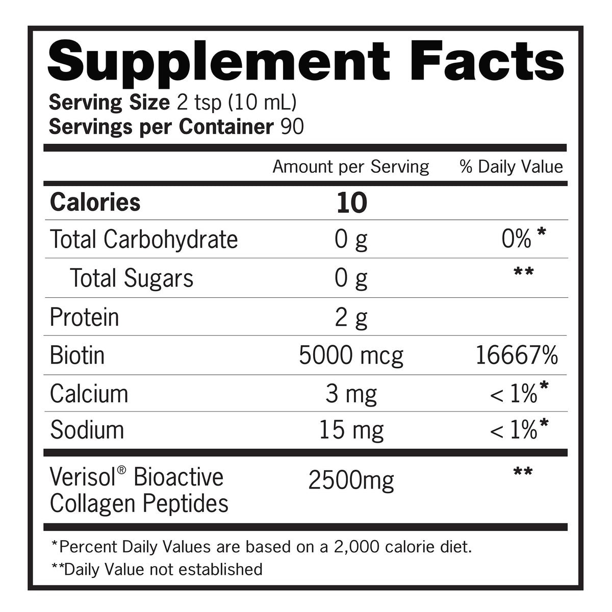 Zena Liquid Collagen + Biotin 30 fluid ounces