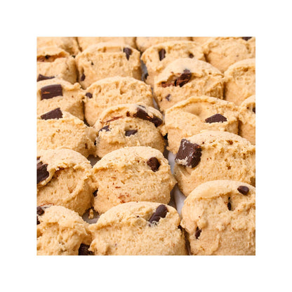 Frozen gourmet cookie dough pieces for baking