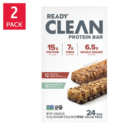 Come Ready protein bars chocolate peanut butter sea salt 24-count