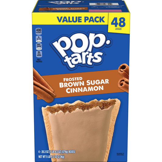 Pop-Tarts Brown Sugar Cinnamon toaster pastries 48 count box