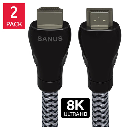 SANUS Preferred 3 meter 8K Ultra High-Speed HDMI 2.1 cable 2-pack