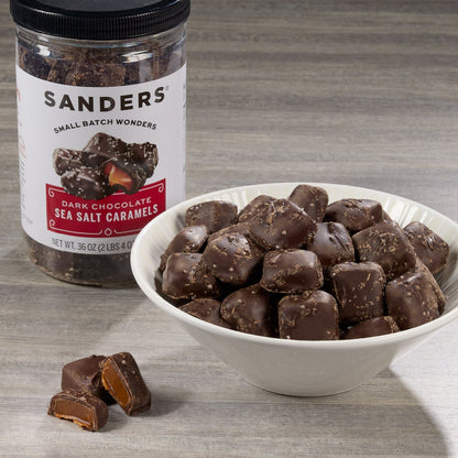 Sanders Dark Chocolate Sea Salt Caramels 36 oz., 2-pack