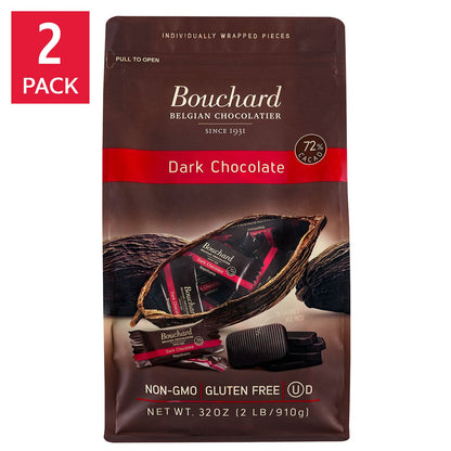 Bouchard Belgian dark chocolate napolitains 2-pack