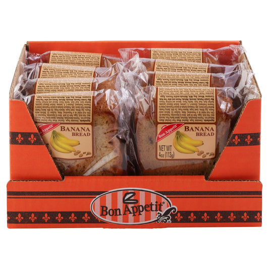 Bon Appetit banana bread slice 8-count pack