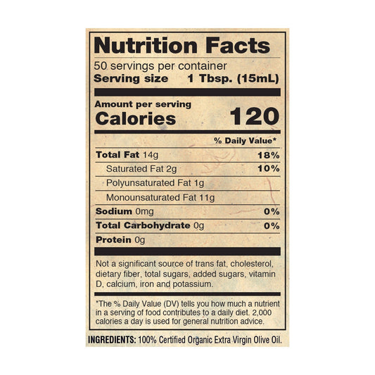 Napa Valley Naturals organic olive oil 25.4 oz bottle