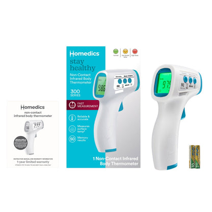 Homedics non-contact infrared body thermometer front view