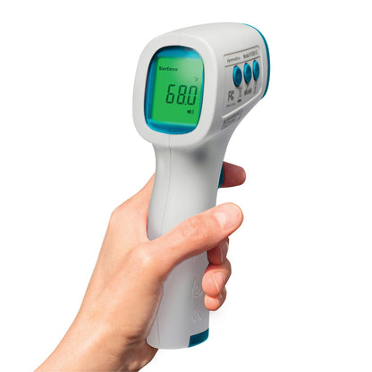 Homedics infrared thermometer with fever backlight display