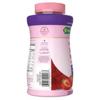 Strawberry flavored hair skin and nails gummies