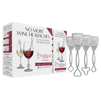PureWine The Wand 40-pack wine purifiers with charms
