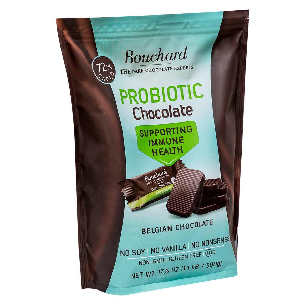 Individually wrapped Belgian chocolate pieces