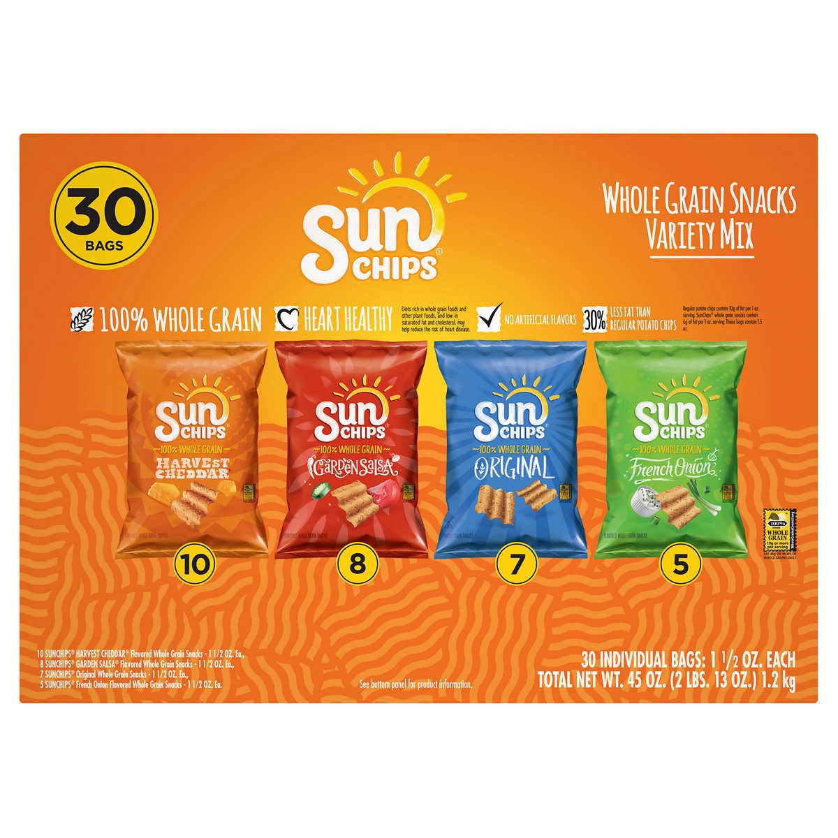 SunChips 30-count snack size chip bags