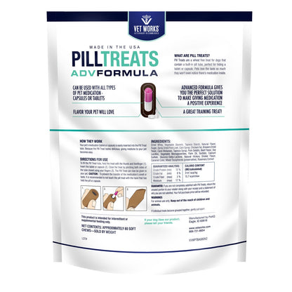 Resealable packs of Vet Works pill treats