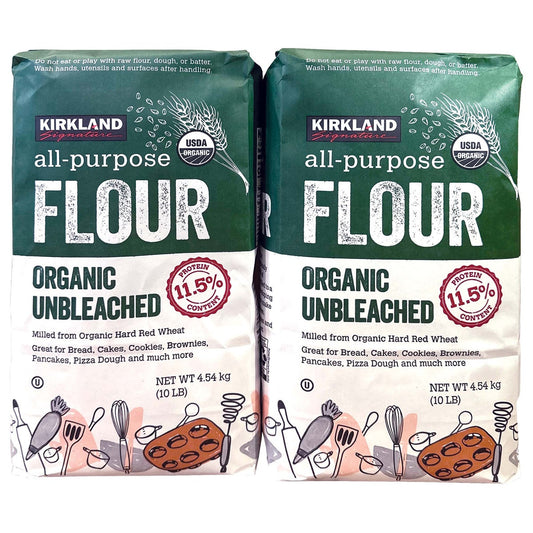 Kirkland Signature organic unbleached all purpose flour 10 lb bag