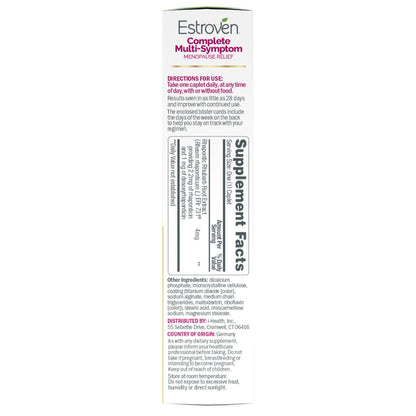 Estroven caplets for hot flashes and night sweats