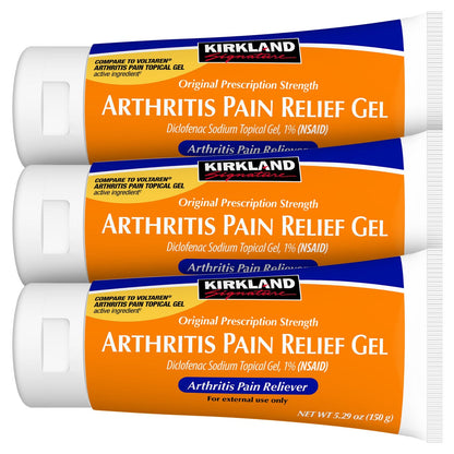 Kirkland Signature 3-tube arthritis relief gel
