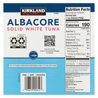 7 oz cans of Kirkland Signature wild caught tuna