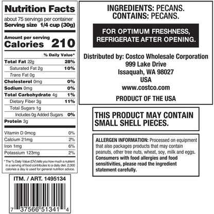 Kosher pecan pieces for baking and snacking