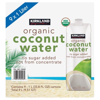 Kirkland Signature Organic Coconut Water 33.8 fl oz 9-count