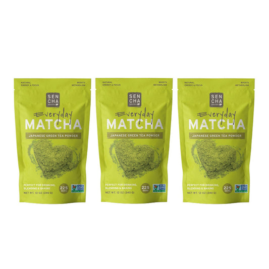Japanese-sourced everyday matcha powder bags