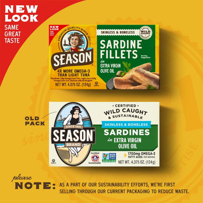 Skinless boneless sardines packed in olive oil