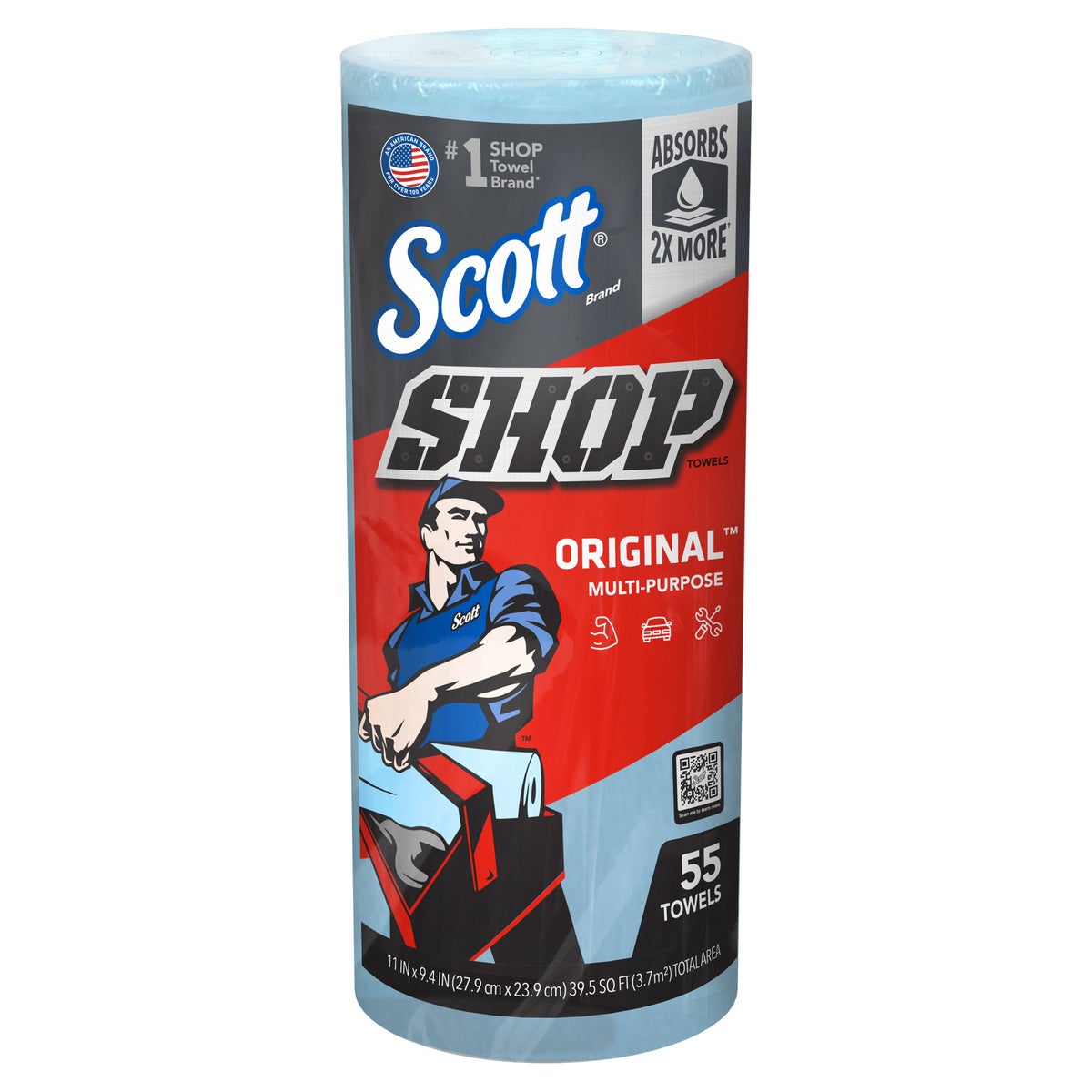 Scott multi-purpose shop towels for grease cleanup