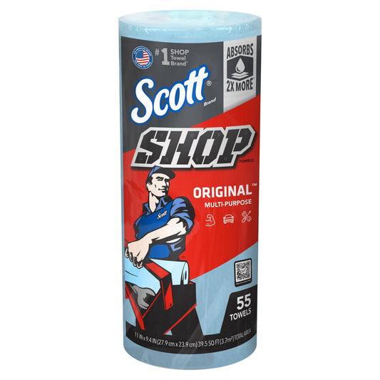 Scott multi-purpose shop towels for grease cleanup