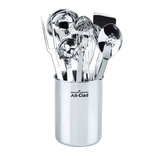 All-Clad one-piece kitchen utensils in stainless steel