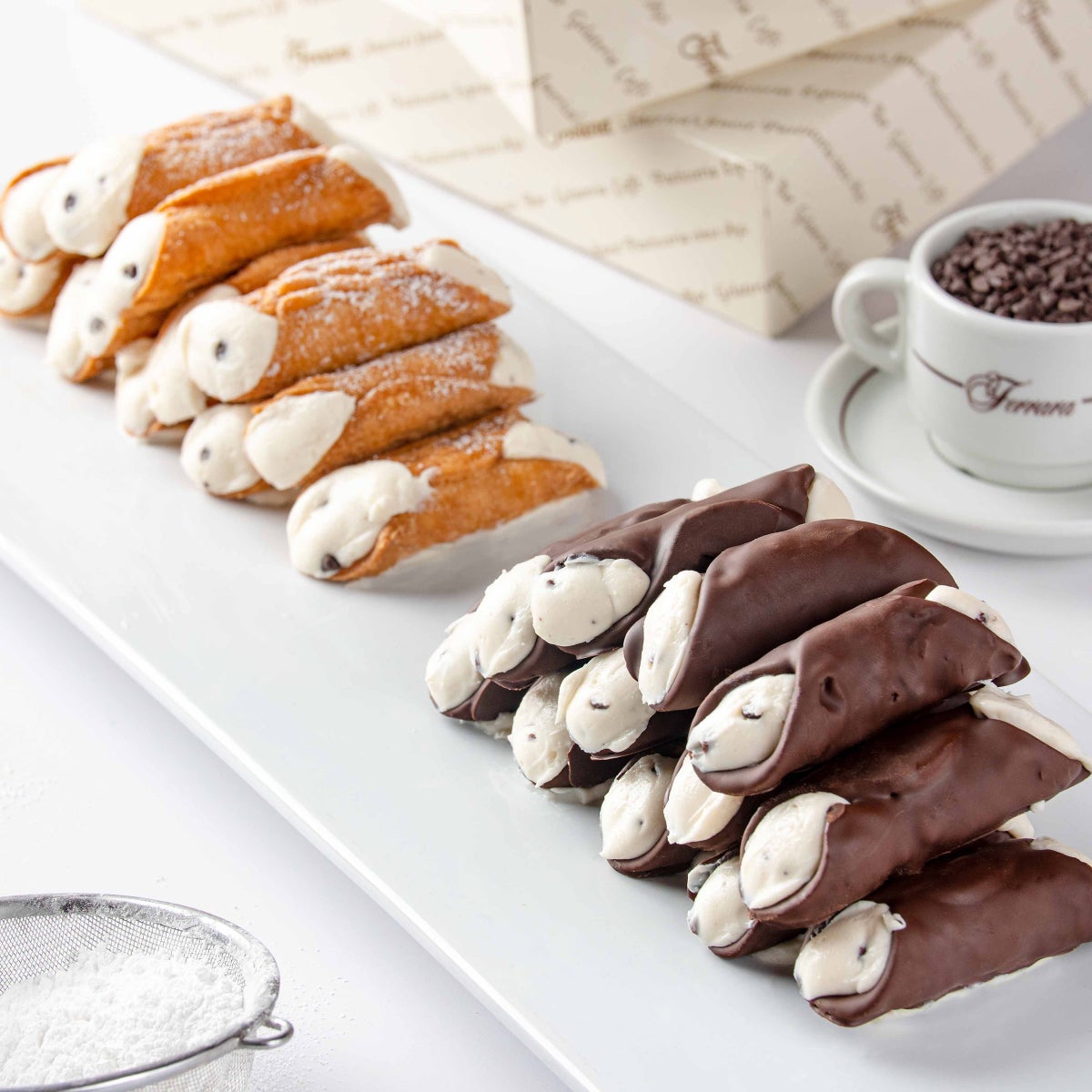 Ferrara's Bakery 24 large cannoli assortment