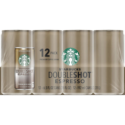Starbucks Doubleshot Espresso Coffee 12-pack cans