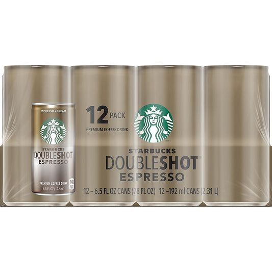 Starbucks Doubleshot Espresso Coffee 12-pack cans