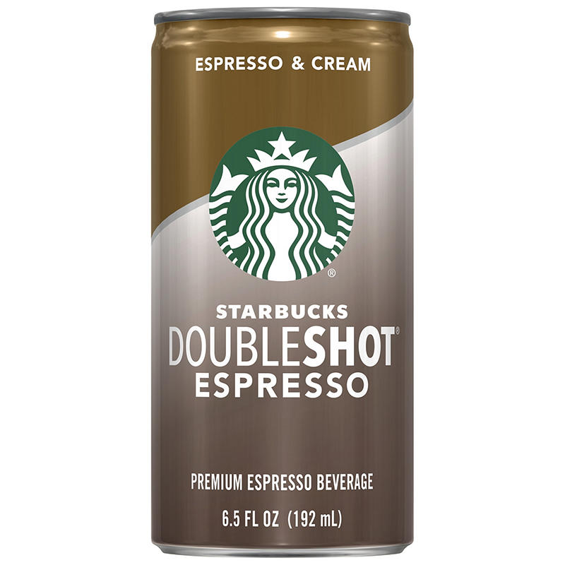 Ready-to-drink Starbucks espresso coffee with cream