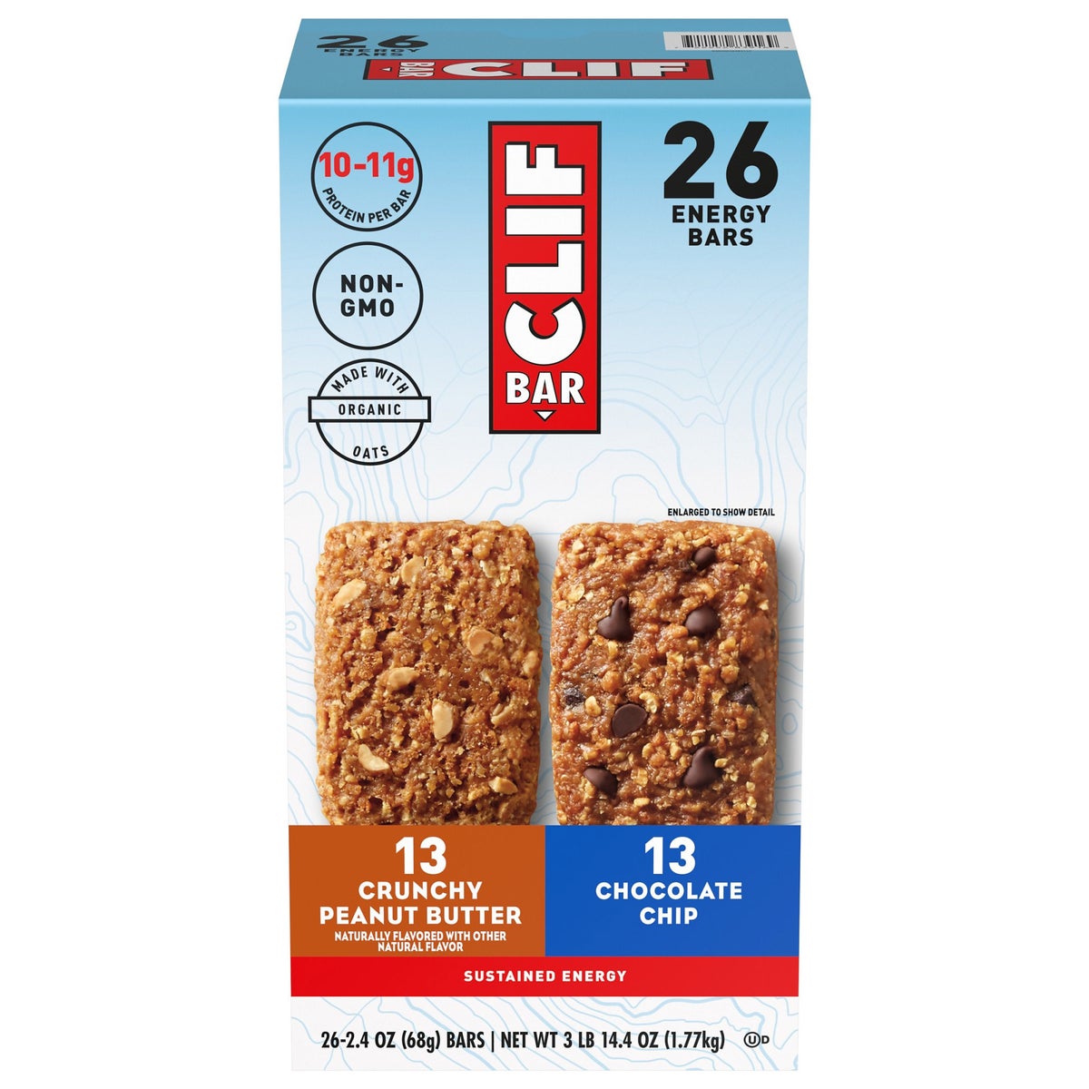 CLIF BAR energy bar variety pack 26 count box