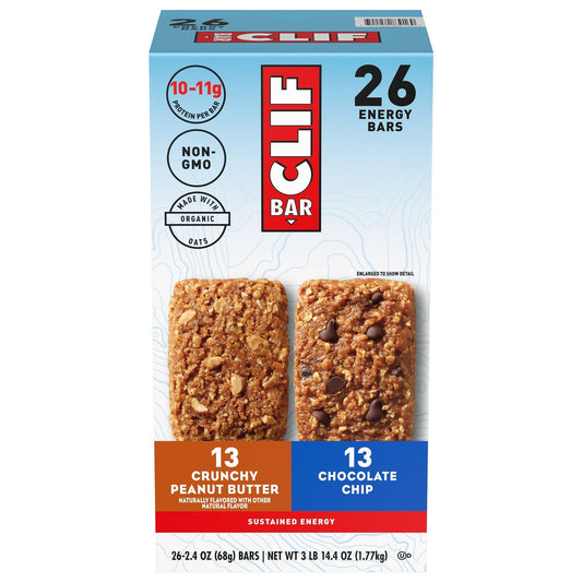 CLIF BAR energy bar variety pack 26 count box