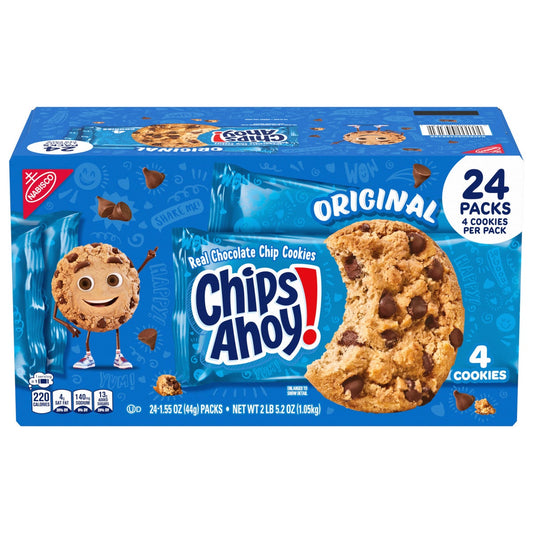 Chips Ahoy chocolate chip cookies 24-count box