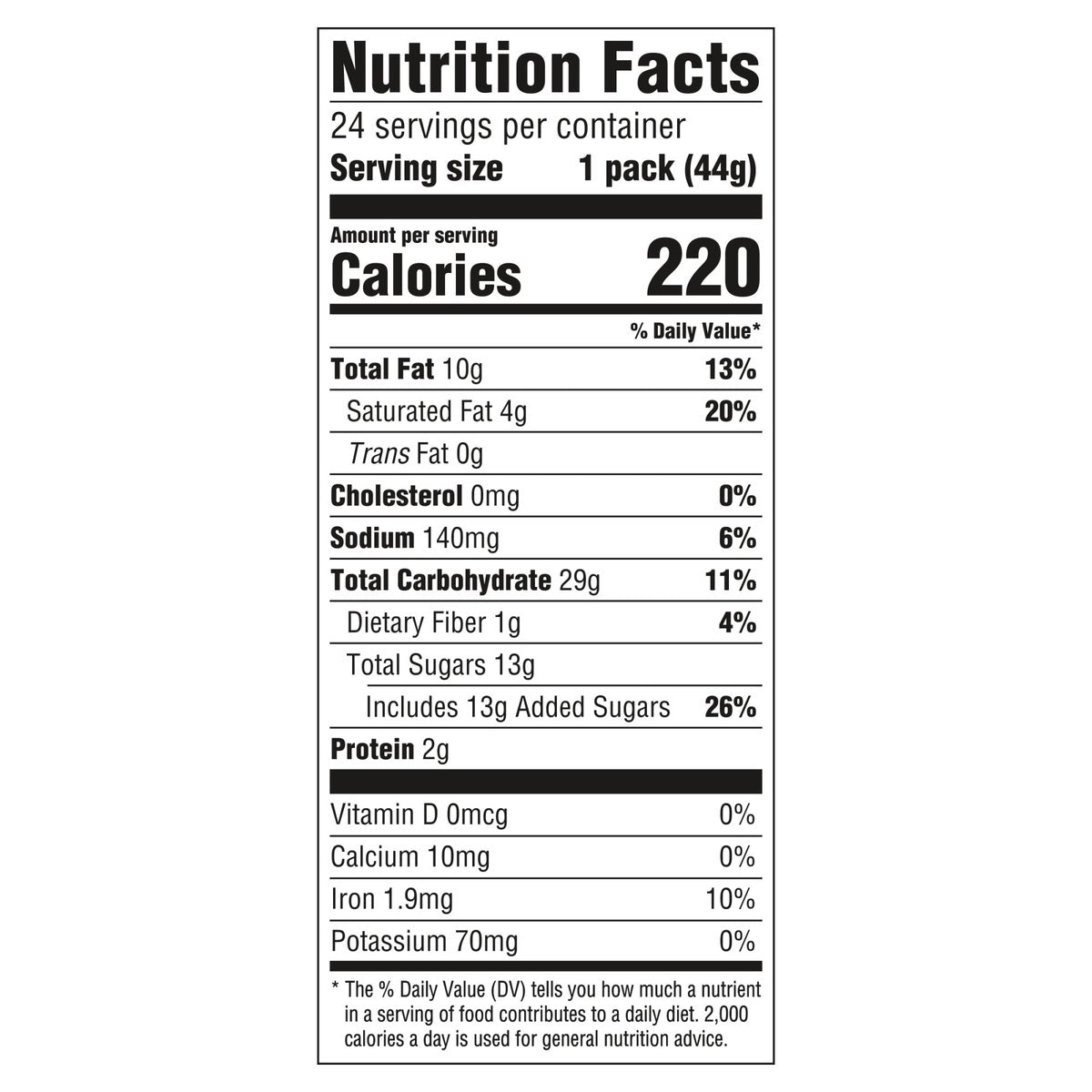 Chips Ahoy snack packs with chocolate chip cookies