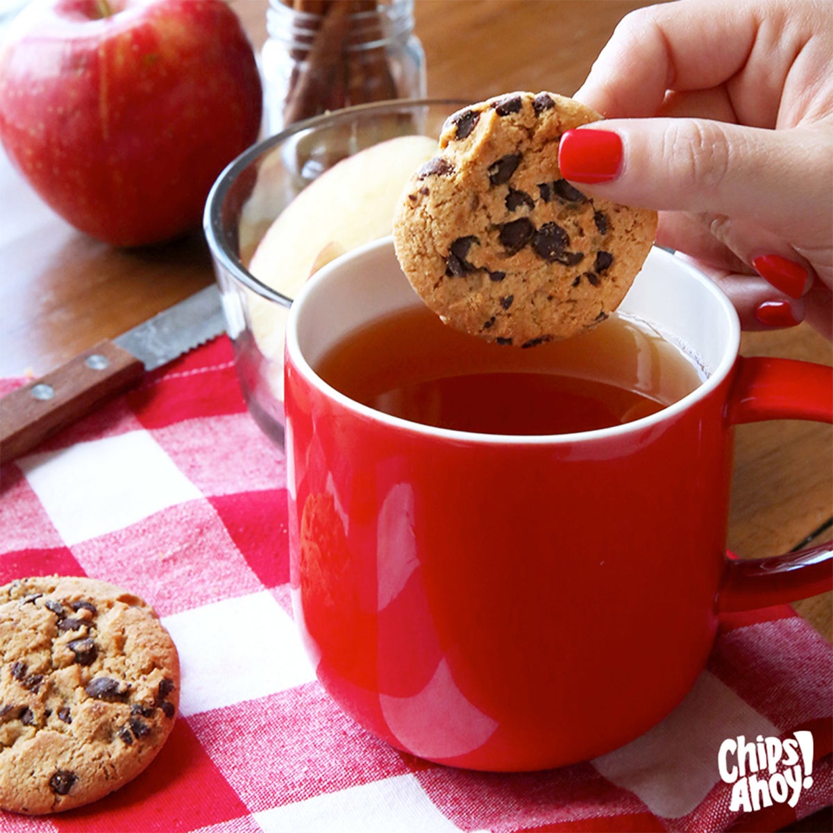 Classic Chips Ahoy chocolate chip cookies close-up
