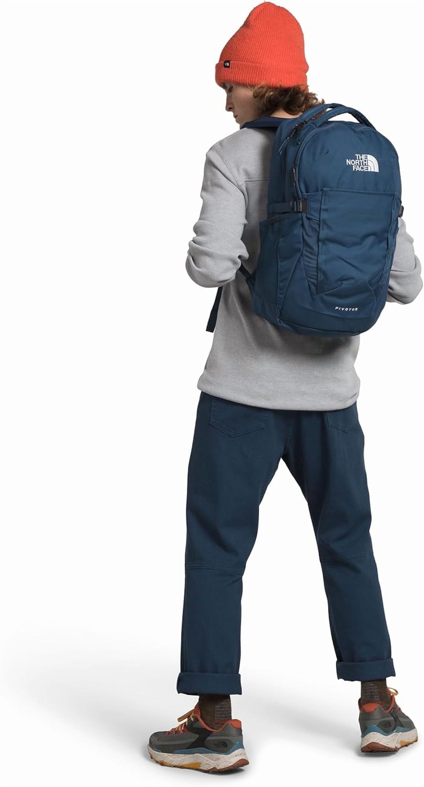 Back panel and carry design of The North Face Pivoter backpack