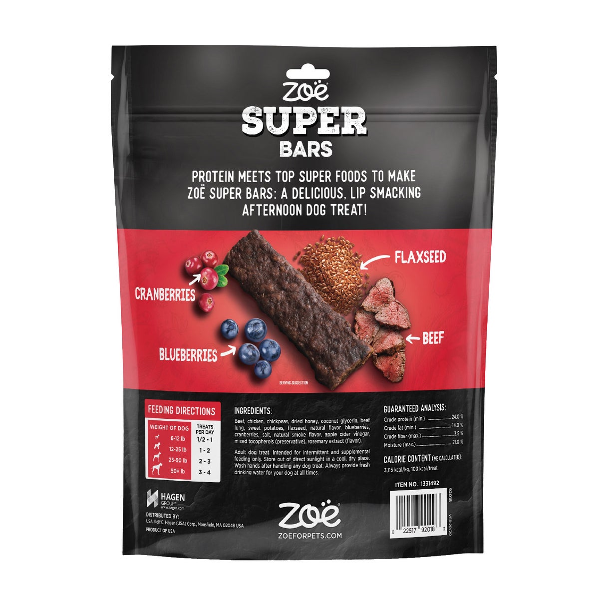 Zoe grain-free gluten-free beef dog treats