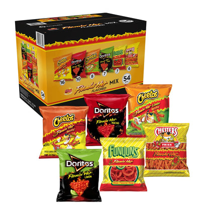 Frito-Lay Flamin' Hot Mix 54-count variety pack box