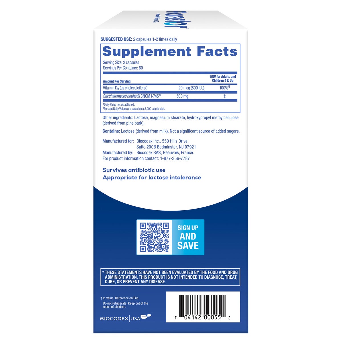 Florastor vegetarian probiotic capsules value pack