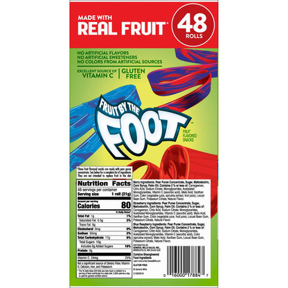 General Mills Fruit By The Foot Berry flavor rolls