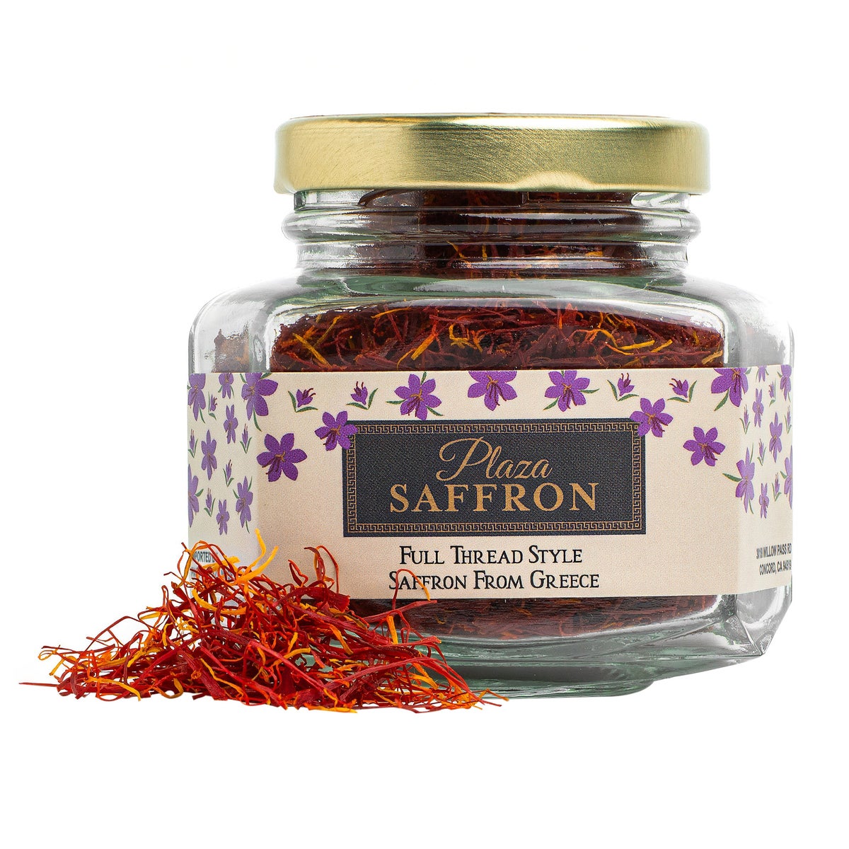 Full thread Greek saffron 14 gram jar