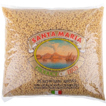 Santa Maria 10 lb elbow macaroni Italian pasta