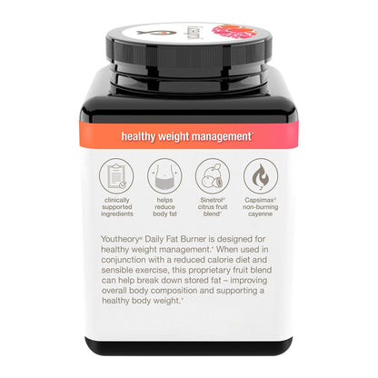 Youtheory daily fat burner supplement front label