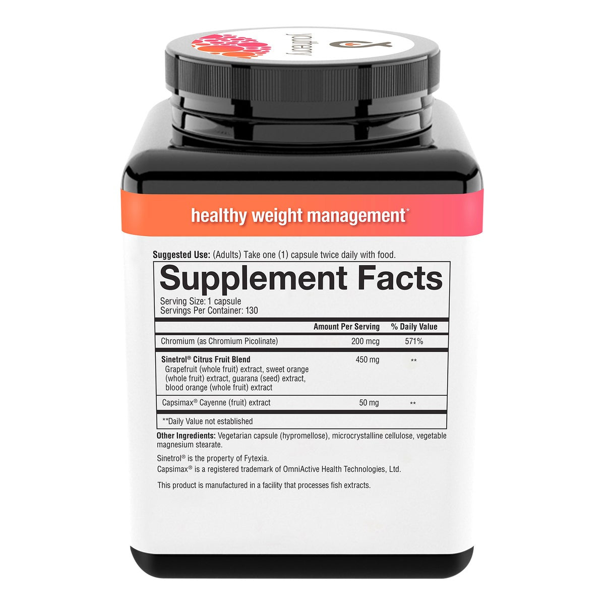 Youtheory non-stimulant fat burner supplement bottle