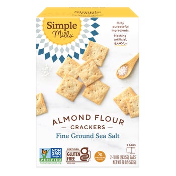 Simple Mills almond flour sea salt crackers 10 oz 2-count